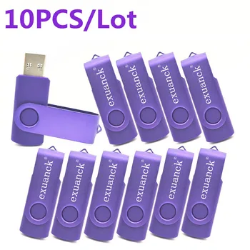 10 шт./лот USB Stick Mini Pen Drive USB Флэш-Накопители 128 Гб Флешка 64 гб 32 гб 16 гб Металлический Диск Cle USB Бесплатный Пользовательский Логотип