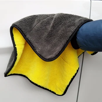 156 г / шт., ткань для чистки автомобилей с высокой впитывающей способностью, 45X38 см, авто-полотенце из микрофибры, полотенце ультраразмерного размера, одноразовая сушка всего автомобиля.
