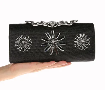 2018 Черная модная женская сумочка со стразами, новая вечерняя сумочка для вечеринки, сумка через плечо Royal S1858-3