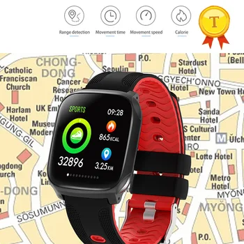 2019 Водонепроницаемый смарт-браслет IP67 с пульсометром Фитнес-браслет с цветным экраном и GPS-трекером длительное время использования в режиме ожидания