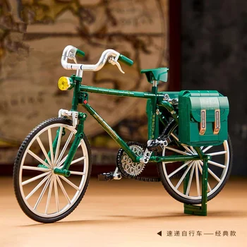 2023 Городское творчество Почтовая модель велосипеда Строительные блоки Кирпичи Игрушки для детей Новогодний подарок