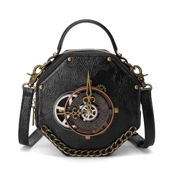2023 Новая женская сумка через плечо, подарок на день рождения, сумка через плечо, средневековые старинные часы, Маленькая квадратная сумка в винтажном стиле