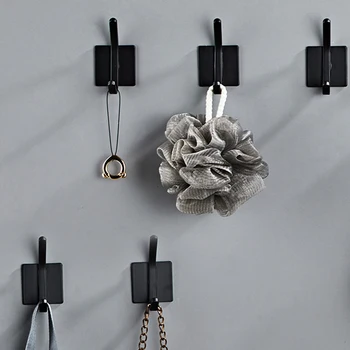 4 комплекта крючков для вешалки для ключей для сумок, многоцелевые крючки для тяжелых условий эксплуатации с клейкой нагрузкой для ванной комнаты/гостиной/спальни/кухонной стены