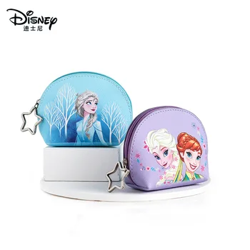 Disney 2023 Новая Детская сумка для хранения с мультяшной Эльзой, Мультяшный милый Женский кошелек, Корейский модный креативный кошелек для монет из искусственной кожи