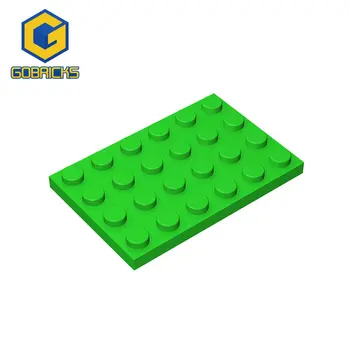 Gobricks Small Particle 3032 4x6 Building Block Plate DIY Parts Buildmoc Совместимая сборка Particle Креативные подарочные игрушки