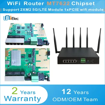 MTK MT7622 Корпоративный Беспроводной WIFI Маршрутизатор с двойным 4G/LTE 5G Гигабитным чипсетом OpenWRT PCBA ODM OEM Плата U7622-02