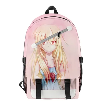 WAWNI The Pet Girl of Sakurasou Школьный рюкзак для мальчиков и девочек в стиле Харадзюку, Школьная сумка с принтом Аниме на молнии, Школьный рюкзак для мальчиков и девочек 
