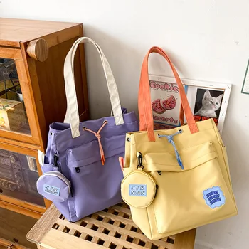 Youda Новая стильная нейлоновая водонепроницаемая сумка на плечо для мужчин, модная простая сумка, большие повседневные сумки-тоут для покупателей