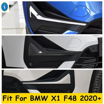 Аксессуары Передний Бампер Противотуманные Фары Лампы Накладка Для Век и Бровей BMW X1 F48 2020 2021 Хром/Матовый/Углеродное Волокно