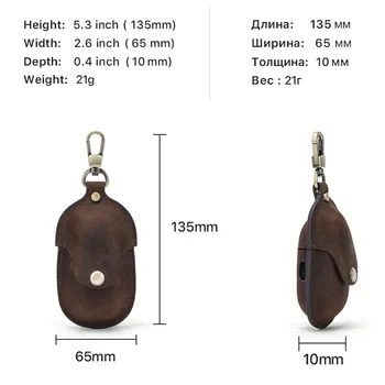 Винтажный роскошный маленький кошелек для монет из натуральной воловьей кожи, женский ретро беспроводной чехол для наушников SAMSUNG Galaxy Buds hasp mini bag