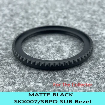 Высококачественный Матовый черный безель из нержавеющей стали 316L В комплекте прокладка, совместимая с SKX007/SKX011/SRPD