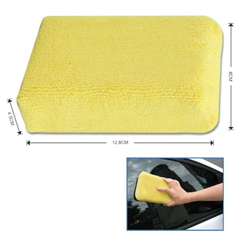 Губка Для чистки автомобиля из микрофибры, Многофункциональные Салфетки для мытья посуды Желтого цвета