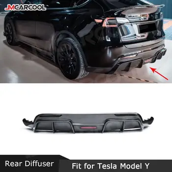 Диффузор для губ заднего бампера из углеродного волокна, удлинительные чехлы FRP Prime, аксессуары для украшения автомобиля Tesla Model Y Auto