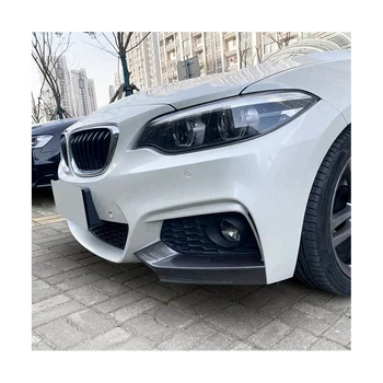 Для BMW 2 серии F22 F23 M Sport 2015-2019 MP Передний бампер Угол для губ Диффузор Сплиттер Спойлер Протектор из углеродного волокна