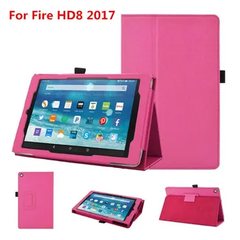 Для Kindle Fire HD 8 2020, HD8 2017, HD8 2020 plus 8-дюймовый Чехол для планшета с Откидной Подставкой, Модный Кожаный чехол