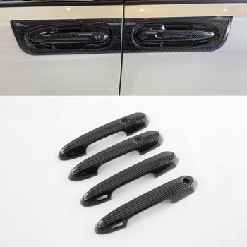 Для Toyota Sienna 2022 4ШТ Защитная крышка дверной ручки автомобиля Отделка из углеродного волокна ABS Аксессуары для укладки автомобилей