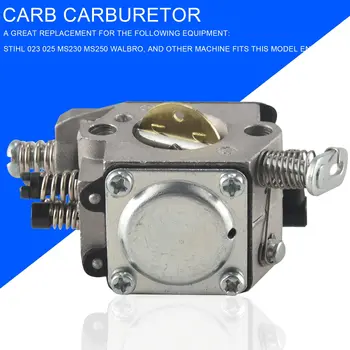 Карбюратор Carb для бензопилы STIHL 025 023 021 MS250 MS230 Zama walbro Заменить серебристым