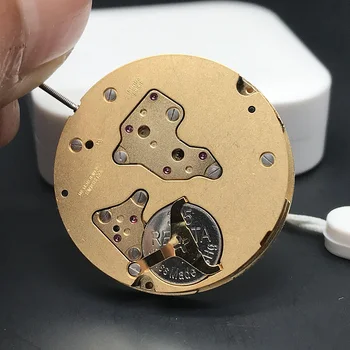 Кварцевый часовой механизм Ronda 5010B высшего качества, золотые часовые детали, 10 драгоценных камней с батареей внутри Стандартного механизма