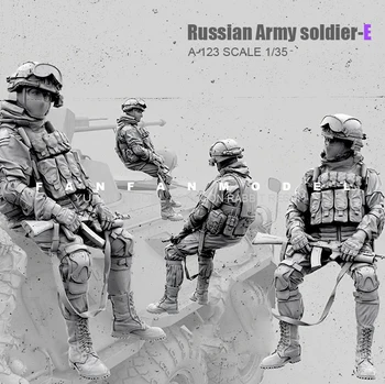Наборы фигурок из смолы 1/35 (50 мм) Российского современного солдата Спецназа в собранном виде (Без оружейного ремня) A-123