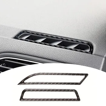 Накладка на боковое отверстие кондиционера на приборной панели из углеродного волокна для Volkswagen Golf 7 VW 2014-2019 Аксессуары для салона автомобиля