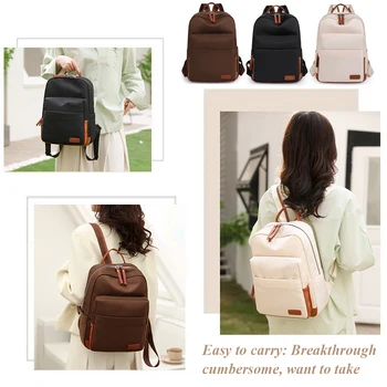 Нейлоновая сумка через плечо, повседневные женские сумки, мягкая школьная сумка, студенческий рюкзак Color Clash для офисных поездок, школьный Корейский рюкзак