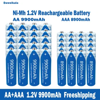 Оптовые продажи никель-водородных аккумуляторных батарей AA + AAA1.2V, микрофонов KTV большой емкости 9900 мАч и игрушечных батареек