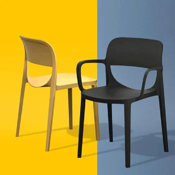 Пластиковые офисные обеденные стулья в скандинавском стиле Для вечеринок, игровое кресло с поперечными рычагами на открытом воздухе, Белая мебель для спальни Cadeiras De Jantar, мебель для зала T50CY