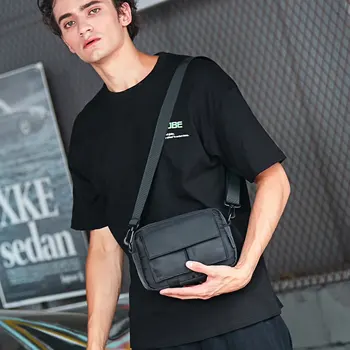 Повседневная мужская сумка на одно плечо в японском стиле, водонепроницаемая сумка через плечо, высококачественная сумка-мессенджер, сумка из нейлоновой ткани, нагрудная сумка