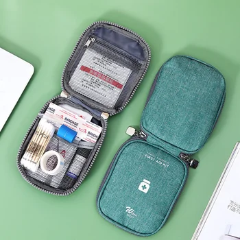 Портативная сумка для хранения лекарств Мини-аптечка первой помощи для выживания в чрезвычайных ситуациях, путешествия, Кемпинг, Спортивная сумка, Бытовые коробки для таблеток