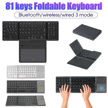 Портативная ультратонкая клавиатура, кожаный чехол, беспроводная клавиатура, легкая пылезащитная, совместимая с Bluetooth для универсального планшетного телефона