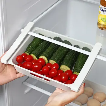 Прямоугольные предметы домашнего обихода для кухни Холодильник Многофункциональная коробка для хранения яиц Практичный лоток для хранения Синий морозильник