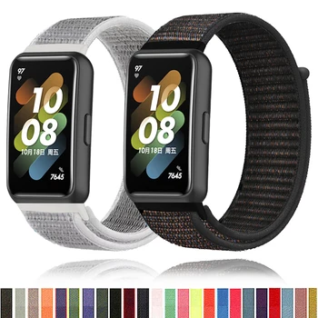 Ремешок с нейлоновой петлей для Huawei Band 8, спортивный ремешок, аксессуары для умных часов, Регулируемый сменный браслет для Huawei Watch Band 7.