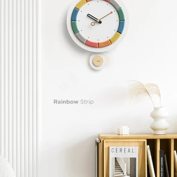 Роскошные настенные часы Nordic без отверстий, креативные украшения для гостиной, часы home 2023, новые часы