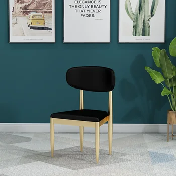 Скандинавские обеденные стулья, туалетный столик для кухни, гостиной, Мягкое расслабляющее Эргономичное садовое кресло для ожидания, Дизайнерские шезлонги для отдыха, мебель для дома
