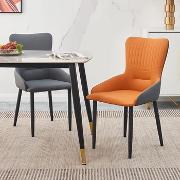 Современный уникальный обеденный стул, кожаный минималистичный дизайнер, эргономичные ресторанные стулья, мягкие шезлонги, мебель для дома Salle Manger