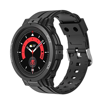 Спортивные часы силиконовый ремешок для Samsung Galaxy watch 5 Pro 45 мм Встроенный ремешок для смарт-часов watch 5 pro 45 мм