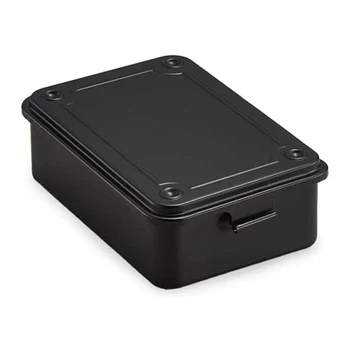 Стальной ящик для инструментов T-150 (черный) 6.06X4.13X2.14 дюймов, стальной ящик для ручек, аксессуаров, фото