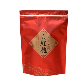 Толстый чайный пакетик Da Hong Pao Oolong в пакетиках с застежкой-молнией, самоуплотняющийся, без упаковки.