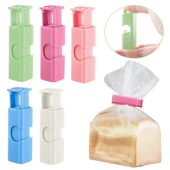Универсальный пластиковый герметик, портативный зажим для прессования пакетов для хлеба и продуктов, пружинный уплотнительный зажим, прочный влагостойкий и сохраняющий свежесть уплотнительный зажим