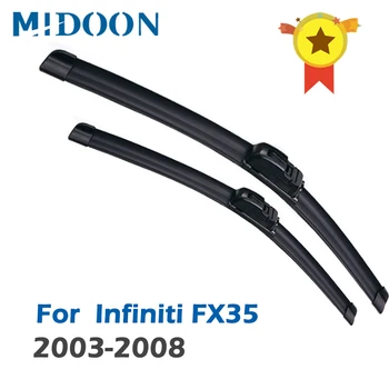 Щетки передних стеклоочистителей MIDOON Wiper для Infiniti FX35 2003-2008 Лобовое стекло, лобовое стекло 20 